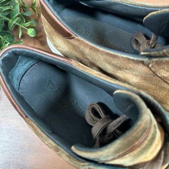 To Boot New York Men's Suede Low Top Sneakers Size 10 - Picture 8 of 11